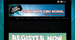 Desktop Screenshot of livingwatersurfschool.com